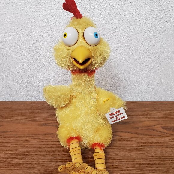 Gemmy Other - Plush 2004 Animated Gemmy Anger Management Funky Yellow Chicken Choke 12" Tall